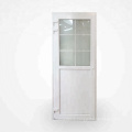 Graceful frosted glass interior french doors